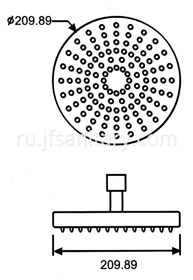 Size Of Round Shower Room Sprayer